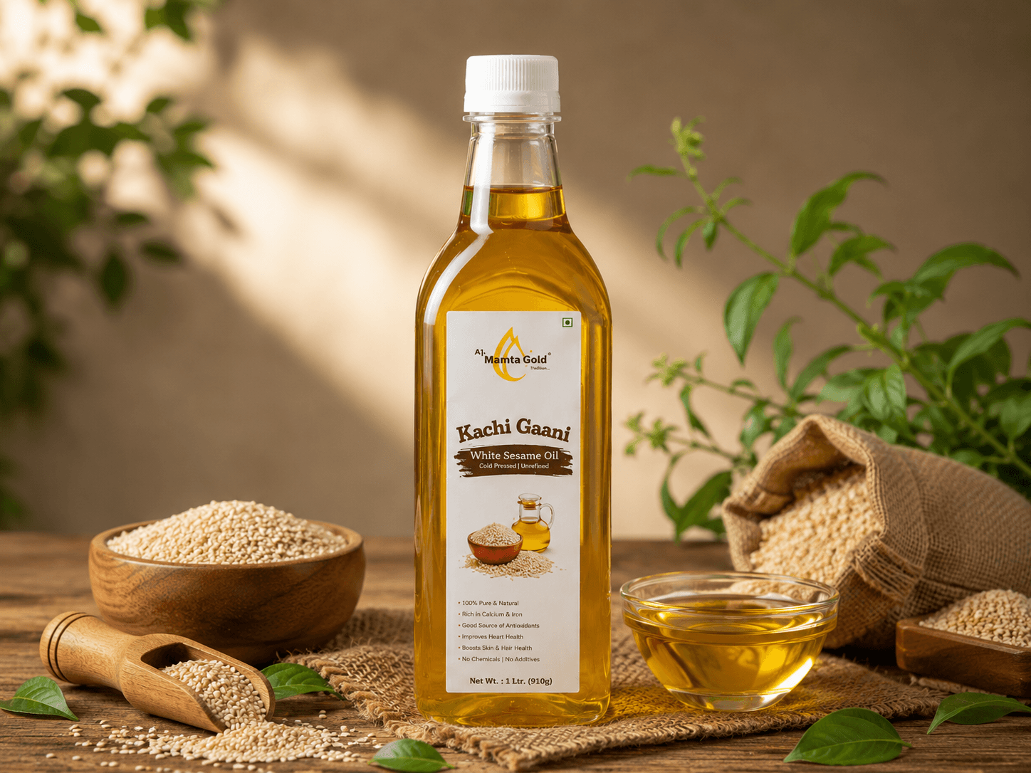 White sesame til oil edible oil product image
